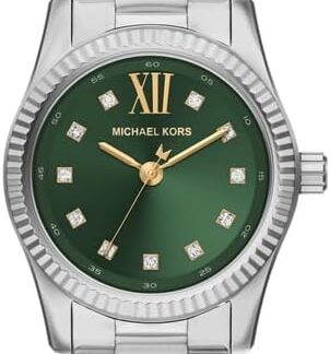 Michael Kors Lexington MK7580 damski zegarek ze stali nierdzewnej 26 mm w srebrnym odcieniu,