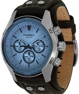 Fossil Coachman męski zegarek, mechanizm chronografu z paskiem ze stali szlachetnej lub skóry