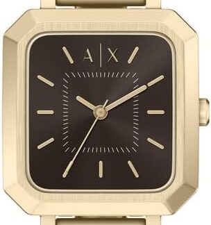 Armani Exchange AX5738 damski zegarek ze stali nierdzewnej w złotym odcieniu 27 mm