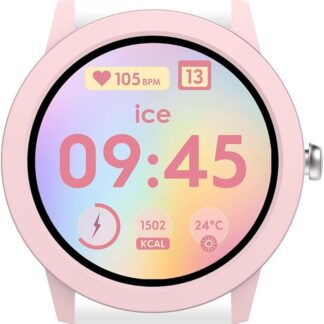 Ice-Watch - ICE smart junior 3.0 Pink White - Okrągły zegarek dla dziewczynek w kolorze różowym z silikonowym paskiem - 025248 (1,19 cala)
