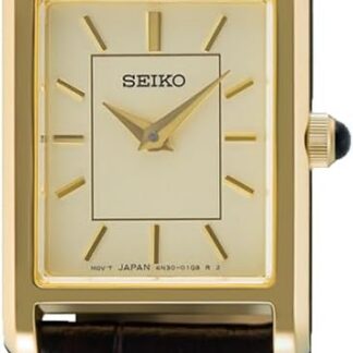 Seiko Damski zegarek analogowy ze skórzaną bransoletką SWR110P1