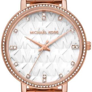 Michael Kors Damski Zegarek Pyper, kwarcowy z trójwskazówkowym mechanizmem, z paskiem ze stali nierdzewnej lub stopu metali