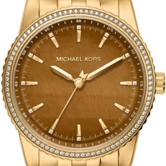 Michael Kors Bryant MK7581 damski zegarek ze stali nierdzewnej 35 mm w złotym odcieniu,