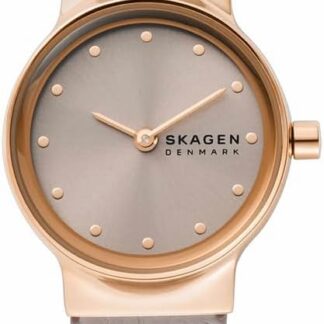 Skagen zegarek Freja Lille dla kobiet, kwarcowy mechanizm dwukierunkowy z paskiem ze stali szlachetnej lub skóry