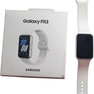 Samsung Galaxy Fit3 (srebrny), wyświetlacz AMOLED 40 mm z aluminiową obudową, pełne monitorowanie sprawności i zdrowia, akumulator do 13 dni z szybkim ładowaniem, 5 ATM i klasyfikacją