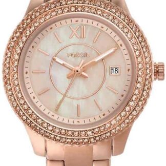 Fossil Stella Zegarek damski, mechanizm kwarcowy z paskiem ze stali szlachetnej lub skóry