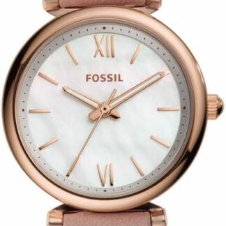 Fossil Carlie Mini Zegarek damski, mechanizm kwarcowy z paskiem ze stali szlachetnej lub skóry