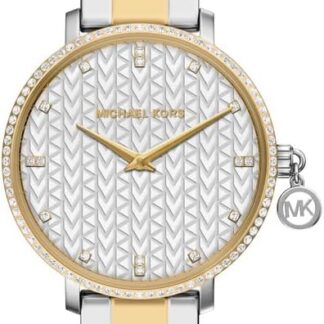 Michael Kors Pyper MK7574 damski zegarek ze stali nierdzewnej 32 mm w srebrnym odcieniu,