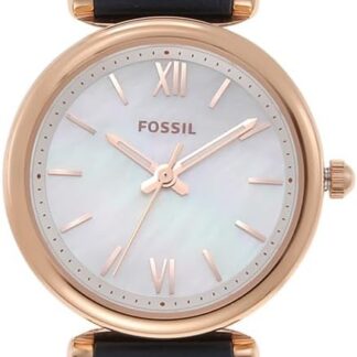 Fossil Carlie Mini Zegarek damski, mechanizm kwarcowy z paskiem ze stali szlachetnej lub skóry