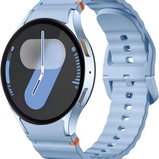 Bransoletki kompatybilne z Samsung Galaxy Watch 7 40 mm, 44 mm - ulepszony, bez luk, sportowy pasek silikonowy do Watch-S 6, 5, 4 FE, 20 mm do Galaxy Watch Classic/Pro