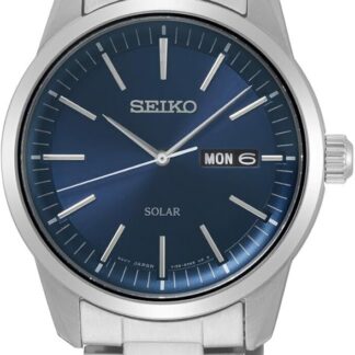 Seiko Męski zegarek kwarcowy stal szlachetna z paskiem ze stali nierdzewnej