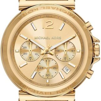Michael Kors Damski analogowy zegarek kwarcowy z paskiem ze stali nierdzewnej MK7493, Złoty