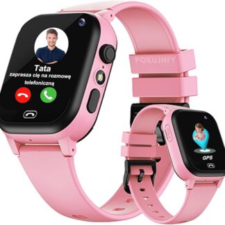 Smartwatch dla Dzieci z GPS SOS Kontakty Czat Rozmowy Telefoniczne Tryb KlasowyGra Budzik Latarka IP68 Wodoodporny Cyfrowy Prezenty Smartwatch Dziecięcy Chłopcy Dziewczynki