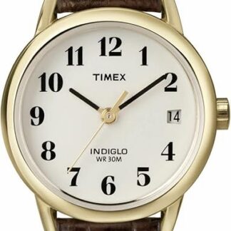 Timex Easy Reader damski 25 mm brązowy skórzany pasek zegarek
