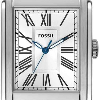 Fossil Racquel damski prostokątny zegarek kwarcowy ze stali nierdzewnej lub skóry