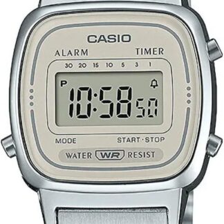 Casio Kobiety Vintage Zegarek, Srebrny