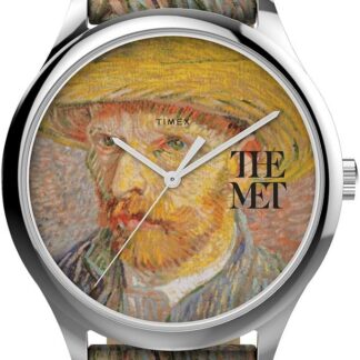 Timex Analogowy zegarek ze skórzanym paskiem The MET