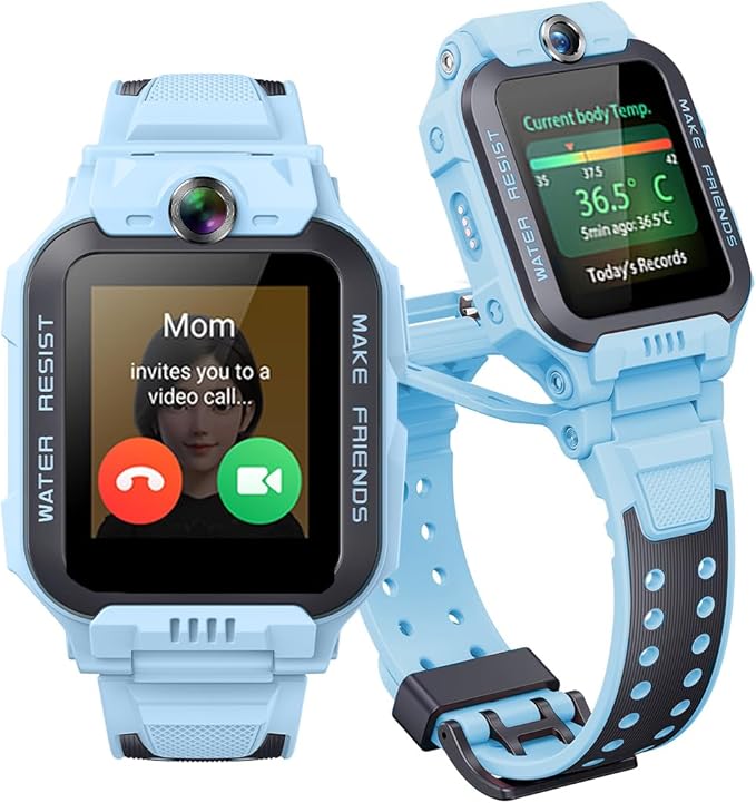 imoo Watch Phone Z7, Smartwatch dla dzieci, Smartwatch dla dzieci z długotrwałym wideo i połączeniami telefonicznymi, wodoodporność IPX8 (Z7, niebieski)