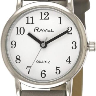 Ravel - Damski Zegarek w Pastelowych Kolorach na co dzień w Srebrnym Tonie - R0137