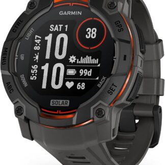Instinct 3 GPS 50mm Smartwatch, Solar, Black Bezel | 1.1 wyświetlacz Mip, ładowanie słoneczne, wbudowana latarka LED, wzmocniona metalową ramką, 10 atm