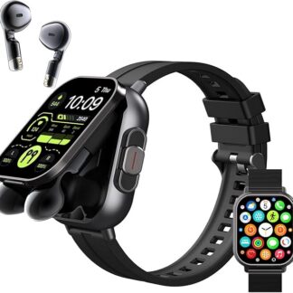 Inteligentny Zegarek ze Słuchawkami, Smartwatch z Ekranem HD 2,01 Cala dla Kobiet i Mężczyzn, Wodoodporny Monitor Fitness IP67, Monitor Snu, Monitor Pracy Serca, Krokomierz dla