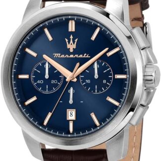 Maserati Męski zegarek Coll. Successo edycja limitowana, chronograf, kwarcowy-R8871621019, br?zowy, 44mm, pasek