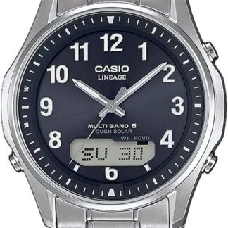 CASIO Męski analogowy zegarek kwarcowy z tytanową bransoletką