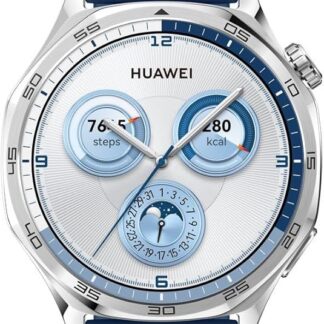 HUAWEI WATCH GT 5 46 mm Smartwatch, ostre krawędzie, zupełnie nowe sporty biegowe i rowerowe, śledzenie zdrowia, żywotność baterii do 14 dni, kompatybilny z iOS i Android, niebieski