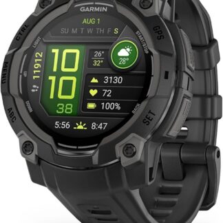 Garmin Instinct 3 [odnowiony], 45 mm AMOLED wytrzymały smartwatch GPS, wbudowane aplikacje sportowe i monitorowanie zdrowia, latarka LED, odporny na wstrząsy, 10 ATM, czas pracy baterii do 18 dni