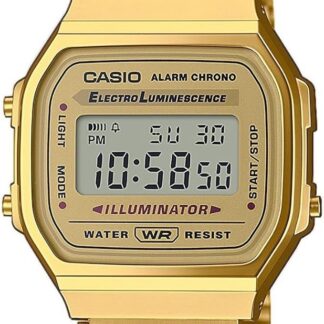 Casio Unisex cyfrowy zegarek kwarcowy dla dorosłych z bransoletką ze stali nierdzewnej