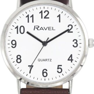 Ravel - Klasyczny zegarek unisex na co dzień z nowoczesnymi numerami - Analogowy kwarc - R0129