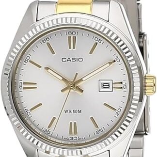 Casio Damski zegarek na rękę klasyczny analogowy kwarcowy stal szlachetna powlekana LTP-1302SG-7A, srebro, bransoletka