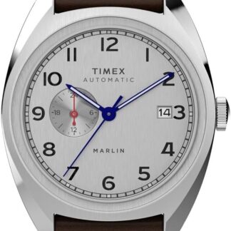 Timex Automatyczny męski zegarek multi-dial ze skórzaną bransoletką Marlin Sub-Dial