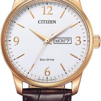 Citizen Męski zegarek analogowy Eco-Drive Watch, biały, Rozmiar uniwersalny, Pasek