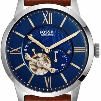Fossil Townsman Zegarek męski, mechaniczny mechanizm automatyczny z paskiem ze stali nierdzewnej lub skóry