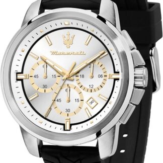 Maserati Zegarek męski, chronograf, analogowy, koperta 44 mm, limitowana edycja SUKCES - R8871621041, czarne, 44, pasek