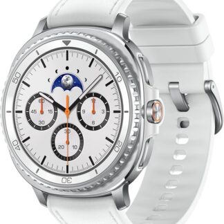 Samsung Galaxy Watch8 Classic Smartwatch, 46 mm, biały, Bluetooth (wersja CAD i) – Asystent AI (Gemini), coaching snu, śledzenie kondycji