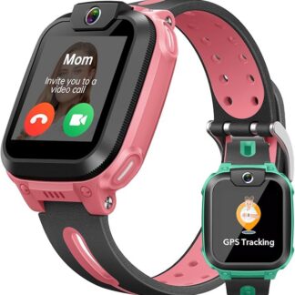 imoo Watch Phone Z1, Smartwatch dla dzieci z GPS z kartą SIM, Smartwatch dla dzieci z długotrwałym połączeniem wideo i telefonicznym, Wodoodporność IPX8 (Różowy)
