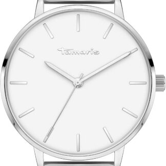 Tamaris Zegarek Damski – Prosty, Okrągły Zegarek Na Rękę Dla Kobiet 36 Mm - Zegarek Na Rękę Z Stal Nierdzewna Bransoleta Mesh W Różnych Kolorach