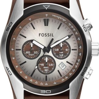 Fossil Coachman męski zegarek, mechanizm chronografu z paskiem ze stali szlachetnej lub skóry