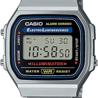 Casio Uniseks, Dla Dorosłych Retro Zegarek, Czarny/Srebrny, 35mm