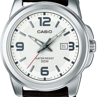 Casio Męski analogowy kwarcowy zegarek na rękę ze stali nierdzewnej