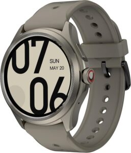 Ticwatch Pro 5 Sandstone Android Smartwatch dla mężczyzn Snapdragon W5+ Gen 1 Wear OS Inteligentny zegarek 80 godzin pracy na baterii GPS Fitness Tracker 5ATM Wodoodporność NFC Kompas