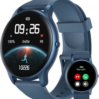 Parsonver Smartwatch męski, okrągły z funkcją telefonu, zegarek fitness dla kobiet i mężczyzn, z 100+ trybami sportowymi, monitorem tętna, monitorem snu, krokomierzem, wodoszczelność IP68