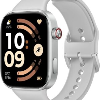 XIAOMI Redmi Watch 6, damski smartwatch męski, AMOLED 2,07", śledzenie sportu i fitness, 150+ trybów sportowych, do 24 dni pracy na baterii, 5ATM, zegarek GPS, Android™ i iOS, Szary, One Size