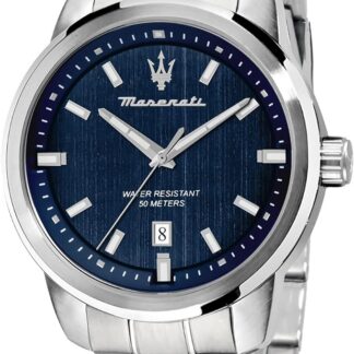 Maserati Męski zegarek na rękę analogowy kwarcowy stal szlachetna R8853121004, srebro, bransoletka