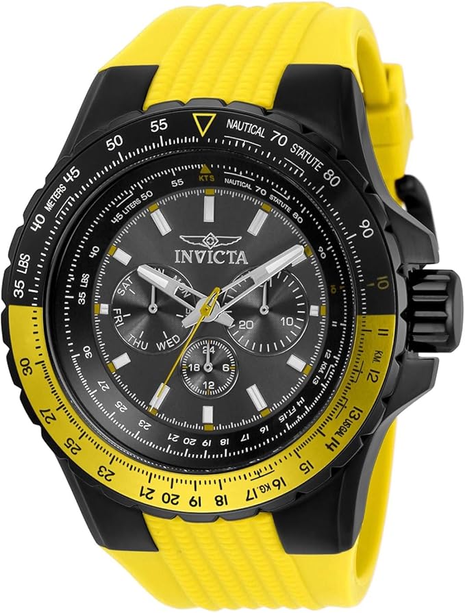 Invicta Aviator Męski Zegarek Kwarc ze Stal nierdzewna - 50mm