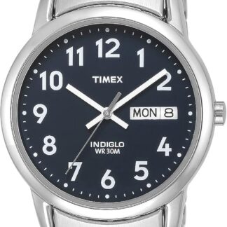 Timex Easy Reader Zegarek męski 35 mm z paskiem rozszerzającym i datownikiem T2H451