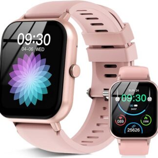 flintronic Smartwatch dla Mężczyzn i Kobiet, 1.83" zegarek fitness z funkcją odbierania/wykonywania połączeń, monitor EKG, wodoodporny IP67, monitor tlenu we krwi, ciśnienia krwi, tętna, snu, wiele