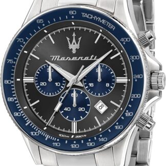 Maserati Zegarek męski Kolekcja Sfida Limited Edition, chronograf, kwarcowy- R8873640018, srebrny, 44mm, bransoletka